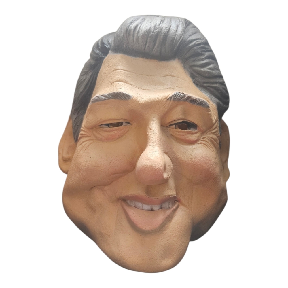 Vintage Cesar 1992 Preside Bill Clinton Halloween Prop Mask Politics Costume